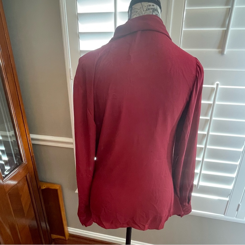 BCBGMaxAzria Rich Red Blouse - Picture 5 of 7